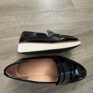Kate Spade Black Patent Leather Loafers